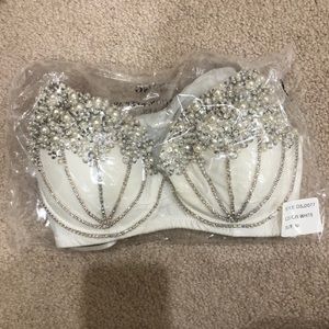 Windsor White Sequin Bra